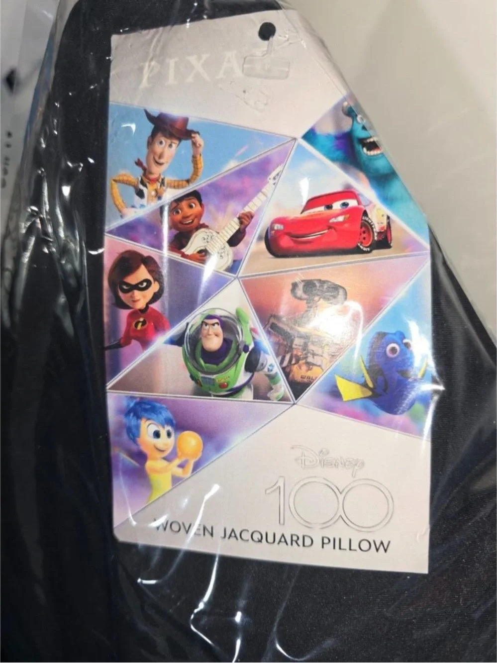 Disney 100 Years of Wonder Pixar Ball Black Pillow “20x20” QVC Exclusive Sealed